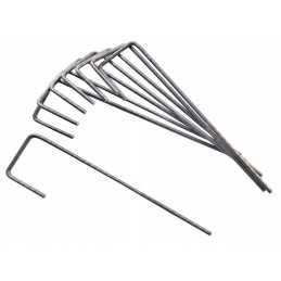 Tvirtinimo kaiščiai 16 cm 100 vnt metalo 'l'