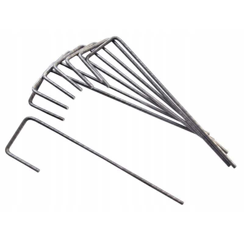 Tvirtinimo kaiščiai 16 cm 100 vnt metalo 'l'