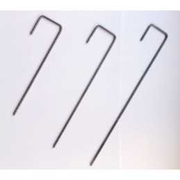 Tvirtinimo kaiščiai 16 cm 100 vnt metalo 'l'