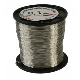 Nerūdijančio plieno bitininkystės viela 0 3 mm 250g