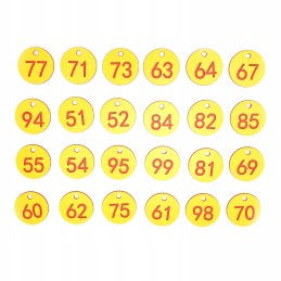 50 vnt 36 mm skaitmeninių bitininkystės avilių etikečių ul