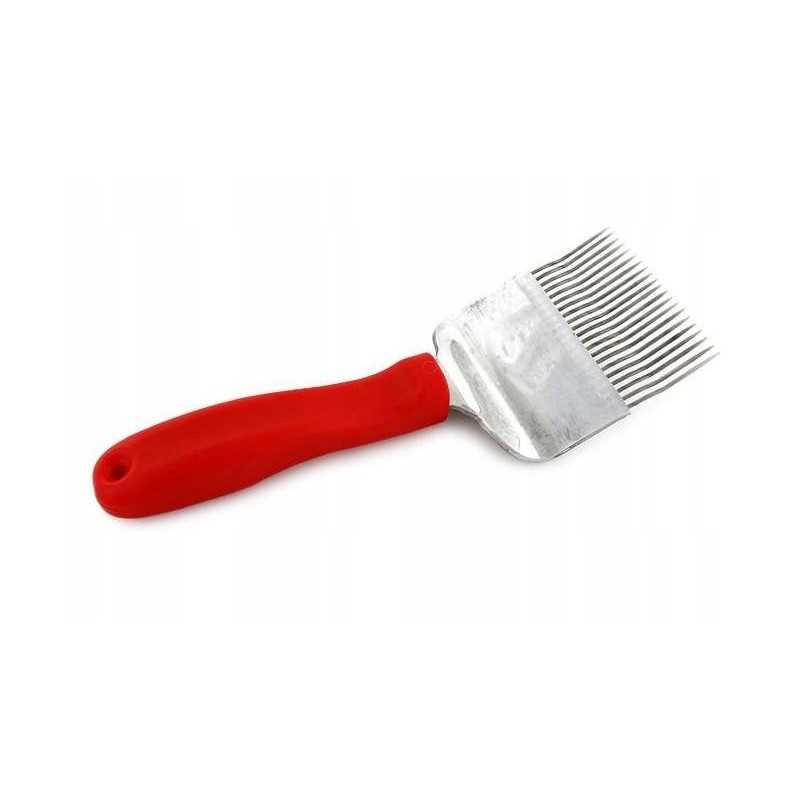 Šakės atsegimo įtaisas su 17 profiliuotų adatų