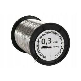 Cinkuota viela bičių rėmams 0,3 mm - 500g