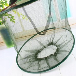 lengva skrybėlė su tankiu apsauginiu tinkleliu