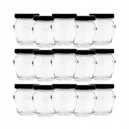 15 x medaus indelis, mūrinis stiklainis, dovana, 106 ml indelis + dangtelis