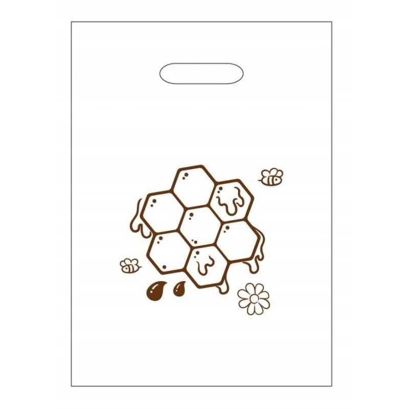 Plastikinis maišelis 1 stiklainiui 0,9l LDPE 25x35cm 'koris' (50 vnt) - LDPE18