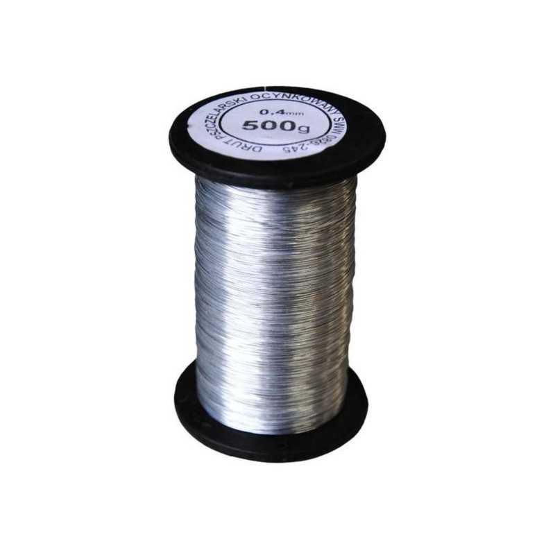 Bitininkystės viela rėmams 0 4mm 0 500g cinkuota