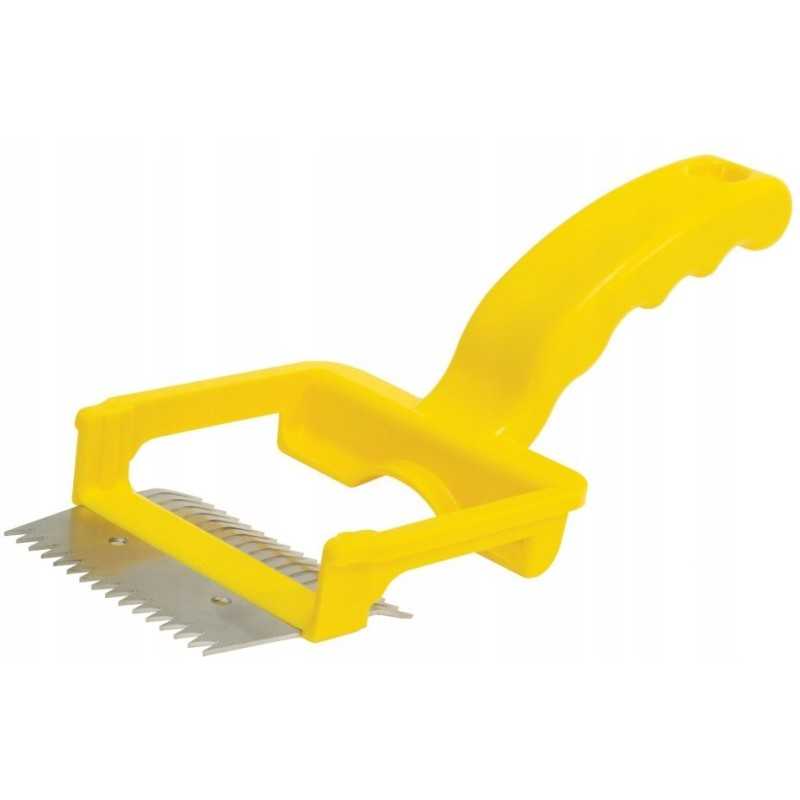 šakių atsegimo įtaisas, nerūdijančio plieno adatos, plastikinė rankena