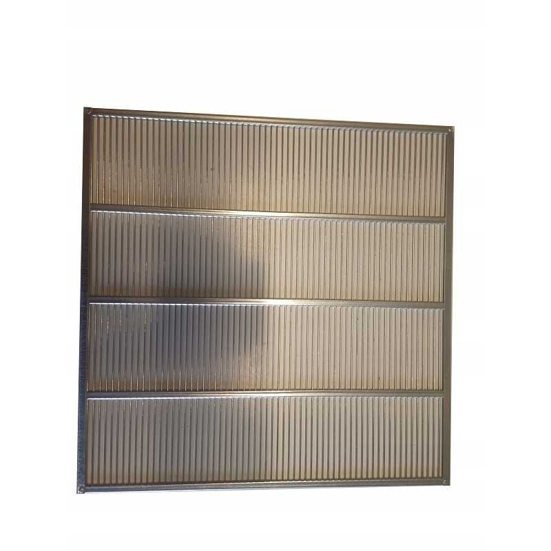 Horizontalios metalinės pertvaros grotelės rėme