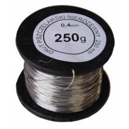 Bitininkystės viela rėmams 0 5mm 0 250g, nerūdijanti