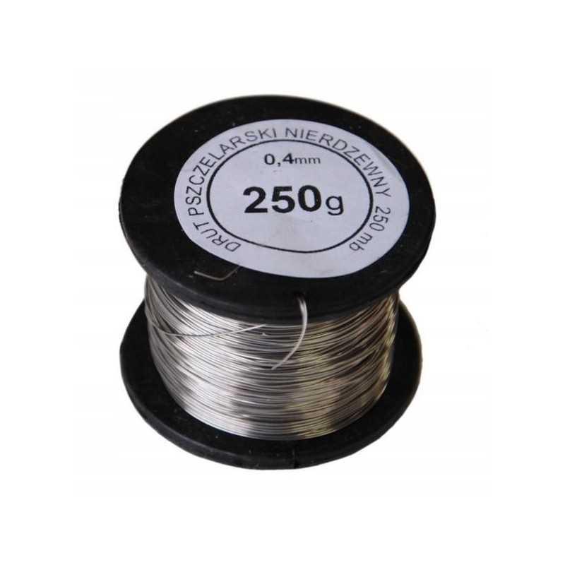 Nerūdijančio plieno viela rėmams 0 4 mm 250g