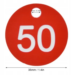 50 vnt apvalios etiketės avilio etikečių 1-50
