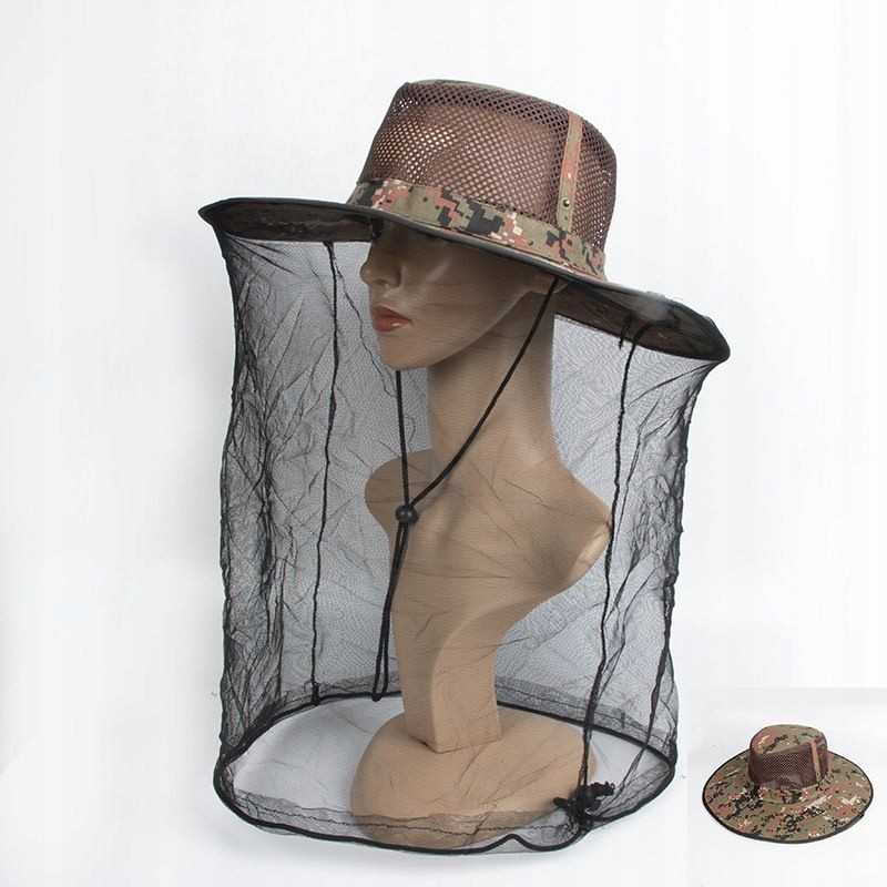 Tinklelis nuo uodų, tinklelis nuo vabzdžių, raudonai ruda kepurė