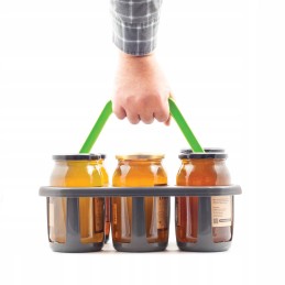 Krepšelis medaus stiklainiams stiklainiams nešti