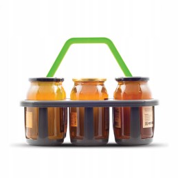 Krepšelis medaus stiklainiams stiklainiams nešti