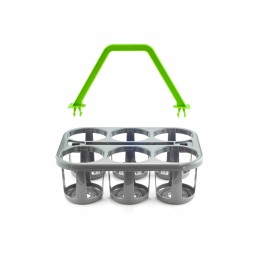 krepšelis (krepšelis) medaus stiklainiams transportuoti