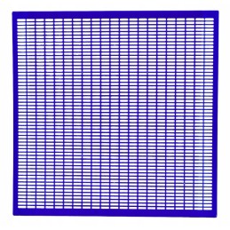Mėlynos spalvos plastikinės drono grotelės, 50x50 cm
