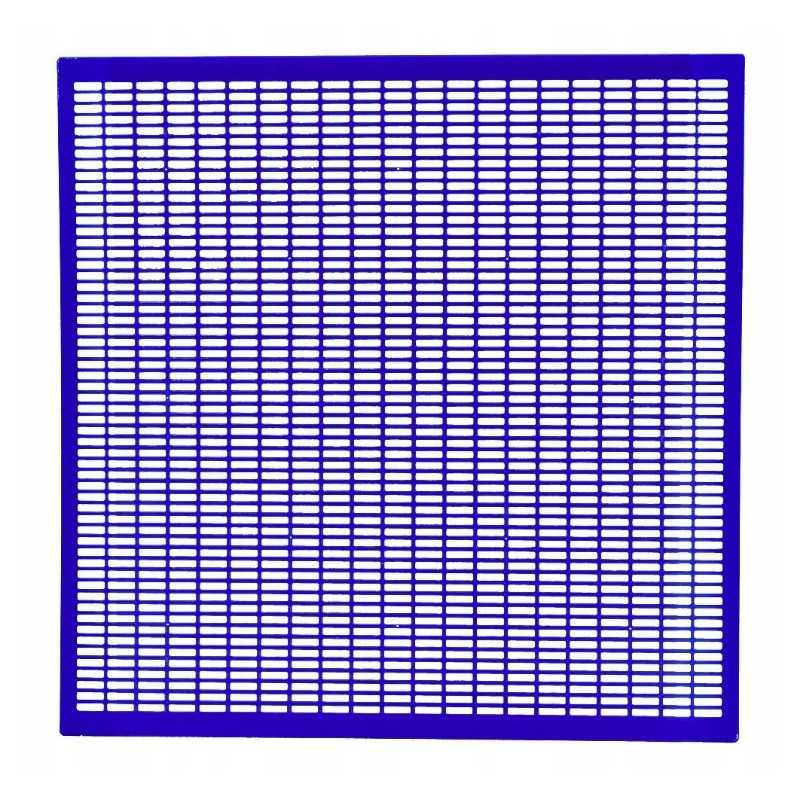 Mėlynos spalvos plastikinės drono grotelės, 50x50 cm