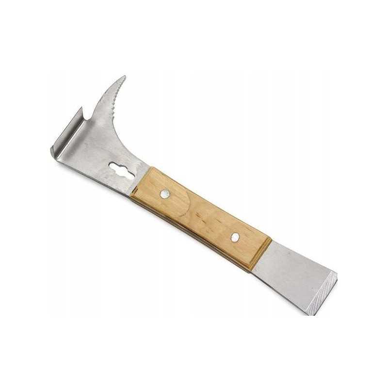 Nerūdijančio plieno kaltas rėme su avilio kabliu