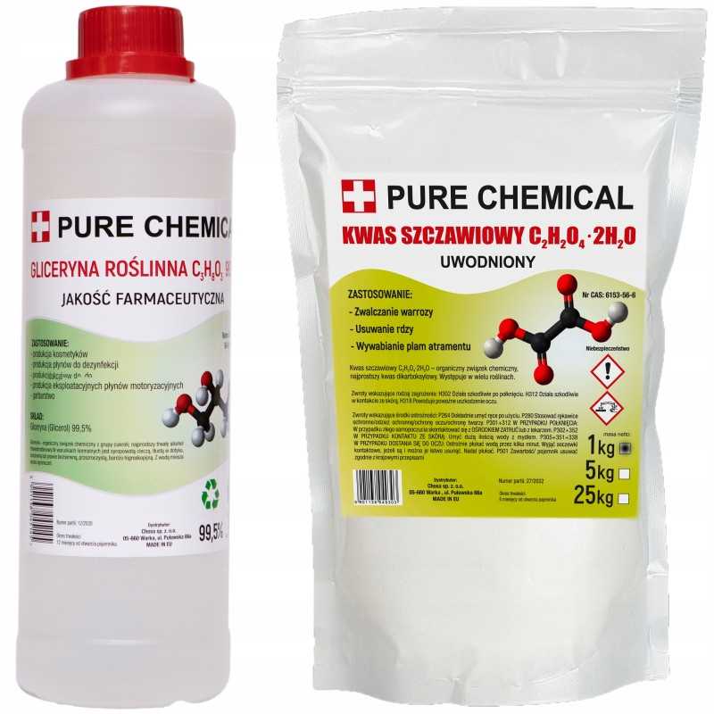 Farmacinis augalinis glicerinas 99,5% grynumo 1l ~ 1,25kg