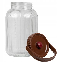 Stiklinis indas, fermentacijos indas, 3-5l, vynui, marinavimo produktams