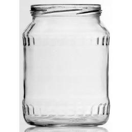 Stiklainis 0,7l 720ml 16 vnt su dangteliu