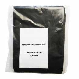 Juoda UV agrotekstilė p-50g/m2 1,6 x 5m