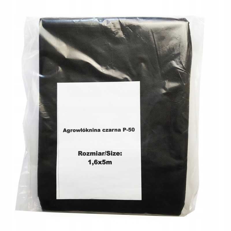 Juoda UV agrotekstilė p-50g/m2 1,6 x 5m