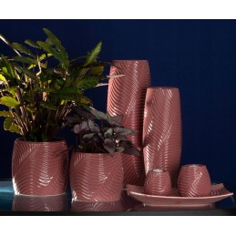 Keraminis dangtis 20 cm, rožinis keraminis molis