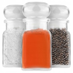 12 x sandarių stiklainių su stikliniu dangteliu rinkinys, 150ml