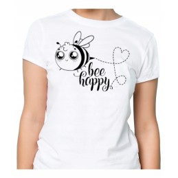 Siūlome bee happy marškinėlius - puiki dovana, dovana kiekvienam bitininkui, labai geras produktas!
