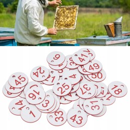 50 vnt numeris bitininkystės etiketės aviliai 1-50