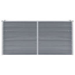 Raised Galvanized Steel Planter 160x40x77cmGray