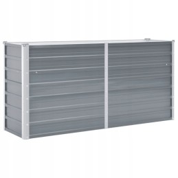 Raised Galvanized Steel Planter 160x40x77cmGray