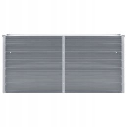 Raised Galvanized Steel Planter 160x40x77cmGray