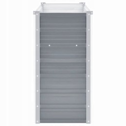 Raised Galvanized Steel Planter 160x40x77cmGray