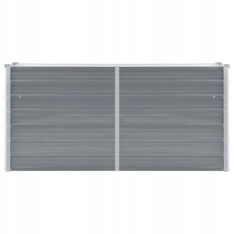 Vidaxl Raised Bed Galvanized Steel 160x40x77 cm Grey