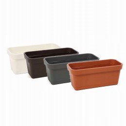 Balcony flowerpot box brick red length 40 cm
