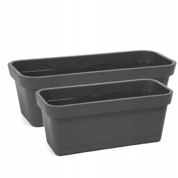 Balcony flowerpot box brick red length 40 cm