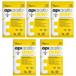 Apiciasto energy 5 x 1kg pyrago maistas bitėms apifood orion 5kg