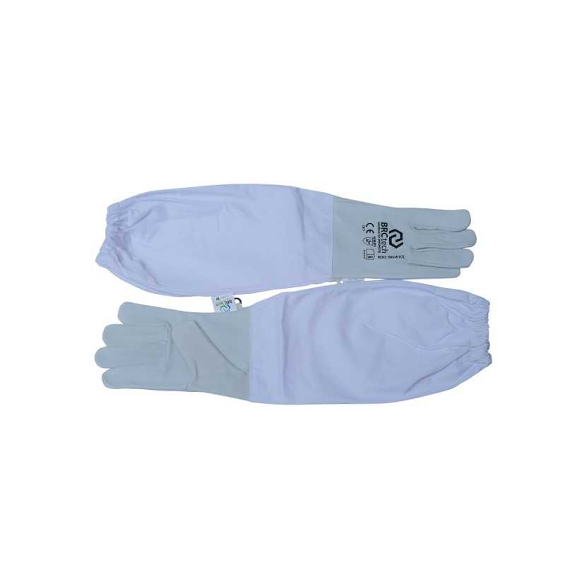 Odinės bitininkystės pirštinės ilgos rs baltos