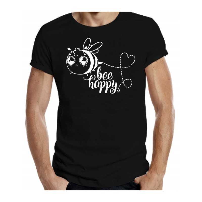 Siūlome bee happy marškinėlius - puiki dovana, dovana kiekvienam bitininkui, labai geras produktas!