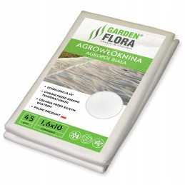 Balta agrotekstile 45g stipri lengva agrotekstile 1,6x10m rudens ziema
