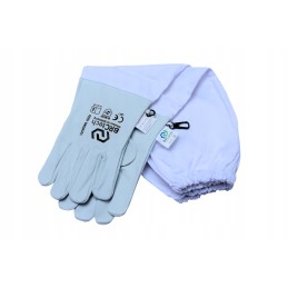 Bitininkystės pirštinės, odinė, ilga virvelė, xxl