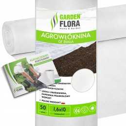 Balta agrotekstilė gf 1,6x10m 50g rudens/žiemos danga, stora danga
