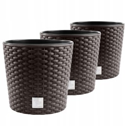 3x vazonų sodintuvas rato drtus400l rotango imitacija