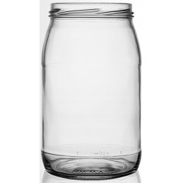 Stiklainis 0,9l 900ml 16 vnt su dangteliu