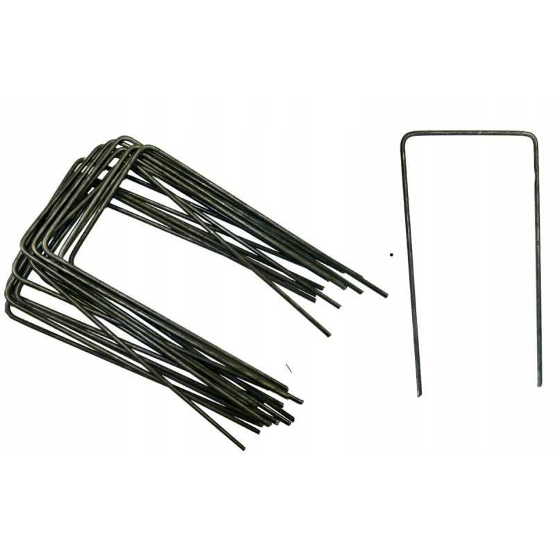 Metalinis segtukas sodo audiniams 'u' 15cm 1 vnt