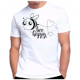 Siūlome bee happy marškinėlius - puiki dovana, dovana kiekvienam bitininkui, labai geras produktas!
