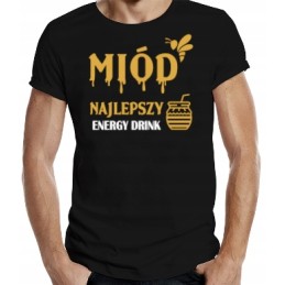 Siūlome Medaus - geriausio energetinio gėrimo marškinėlius - puiki dovana, dovana kiekvienam bitininkui, labai geras produktas!